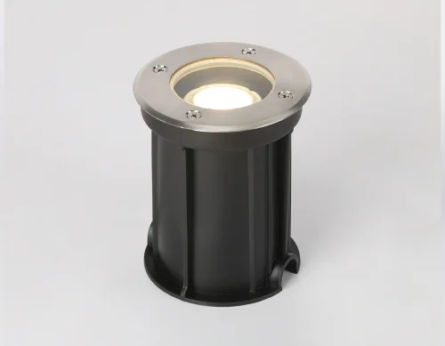 Встраиваемый светильник ST6511 Ambrella light уличный IP67 чёрный 1 лампа, плафон чёрный в стиле хай-тек современный GU10 фото 2